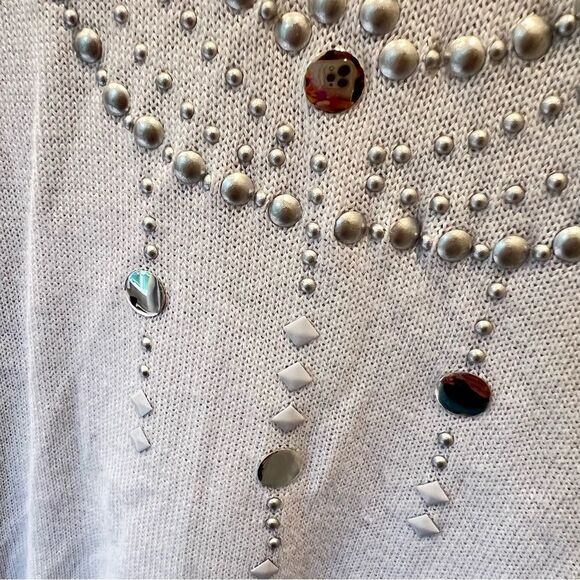 Faith & Zoe Embellished white sweater - Picture 6 of 8